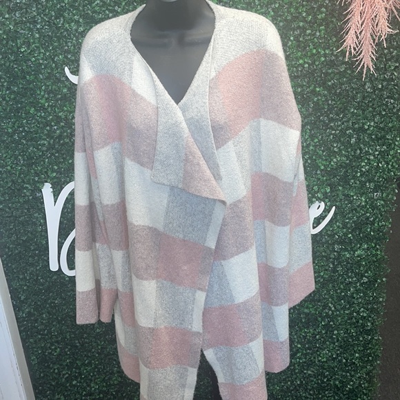 Lane Bryant Sweaters - Lane Bryant full length pink/grey sweater